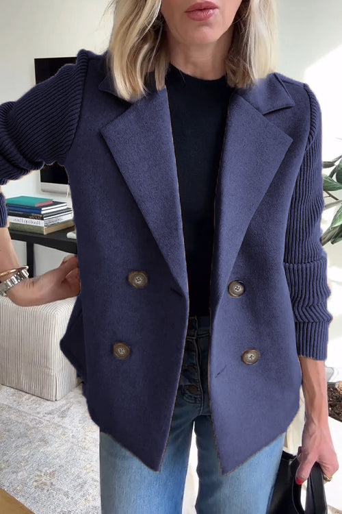 SASHA | Jacket with Knit Sleeves