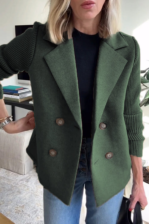 SASHA | Jacket with Knit Sleeves