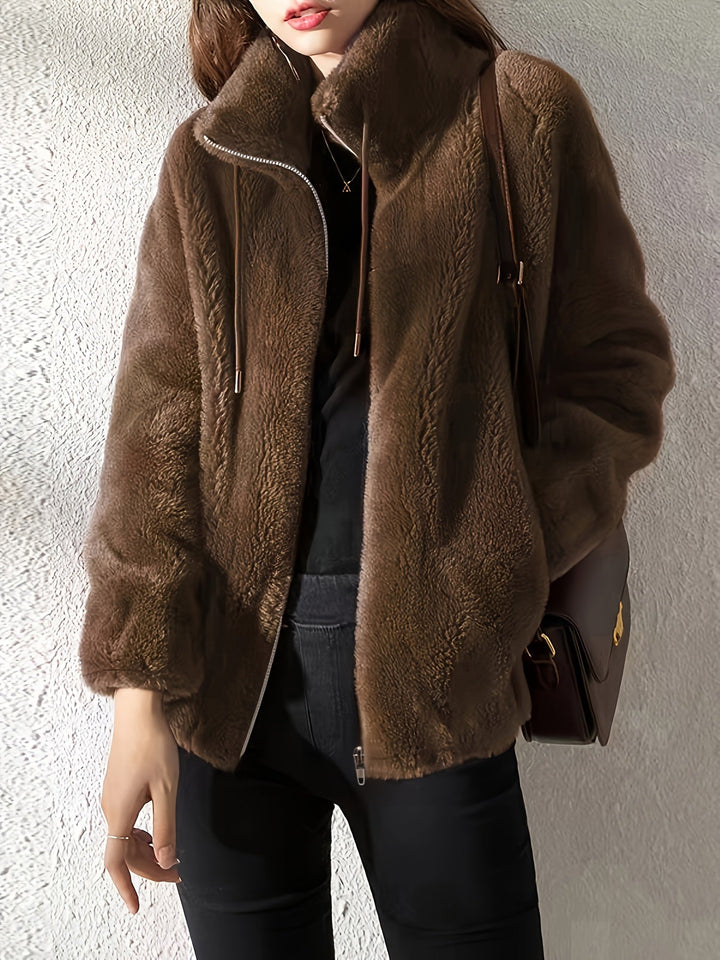 CALENNE | Soft Fleece Zip Jacket