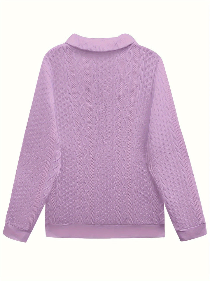 YANNA | Elegant Zip Pocket Sweatshirt