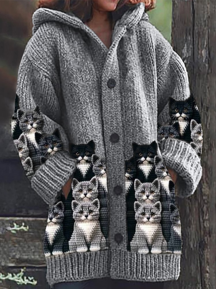 LUNA | Whimsical Cat Cardigan for Cosy Days