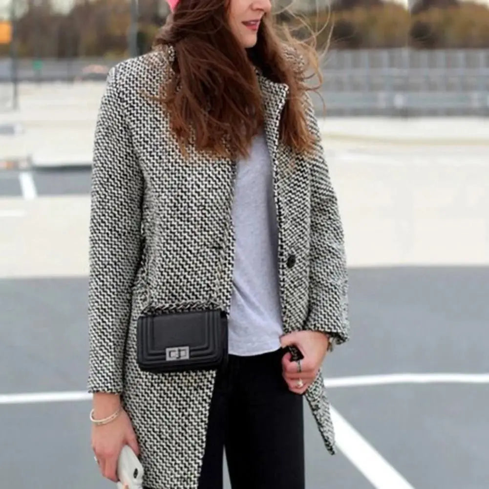 CLARA | Elegant Longline Coat for Chilly Days