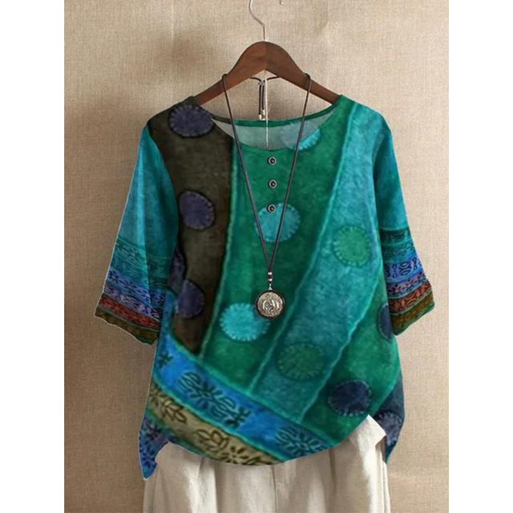 MARISTELLE | Artistic Patchwork Top
