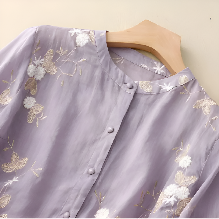 ELIORA | Embroidered Feminine Blouse