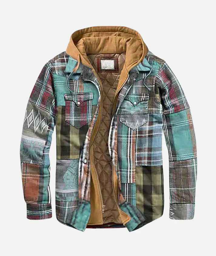 Romeo | Elegant Patchwork Check Jacket