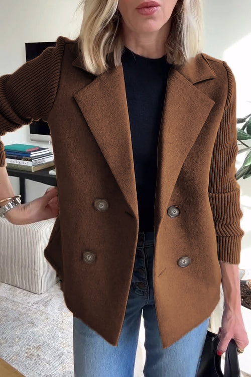 SASHA | Jacket with Knit Sleeves