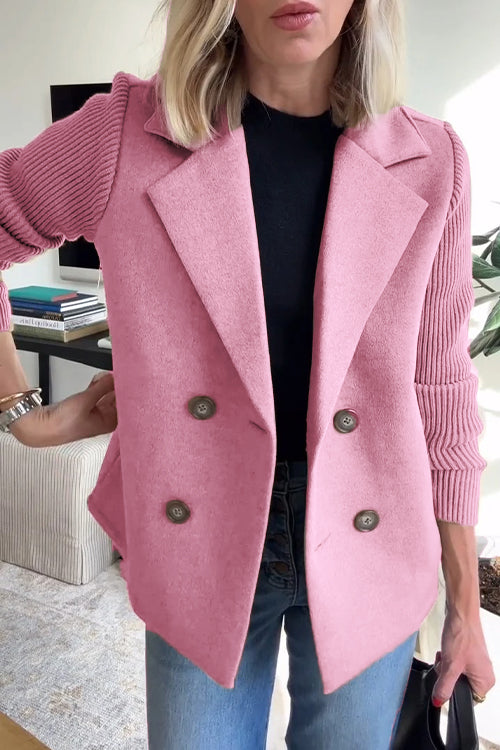 SASHA | Jacket with Knit Sleeves