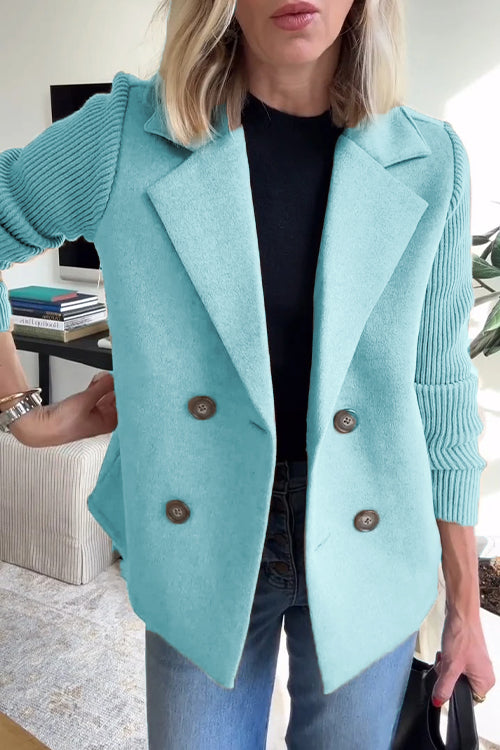 SASHA | Jacket with Knit Sleeves