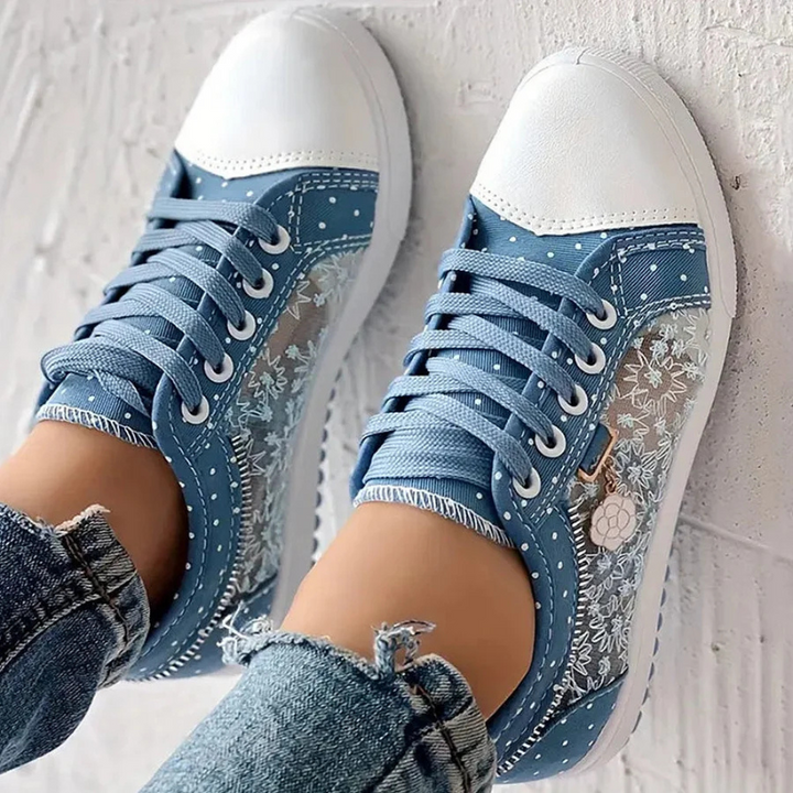 FLORIVIA | Breathable Floral Sneakers