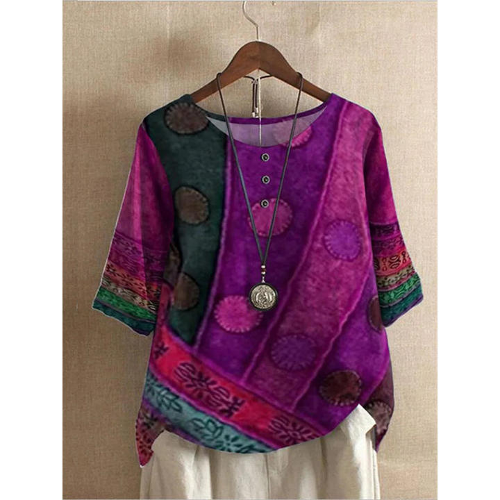 MARISTELLE | Artistic Patchwork Top