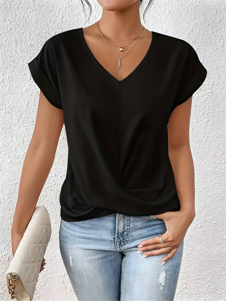 RAENA | Twist-Front Top with Chic Detail