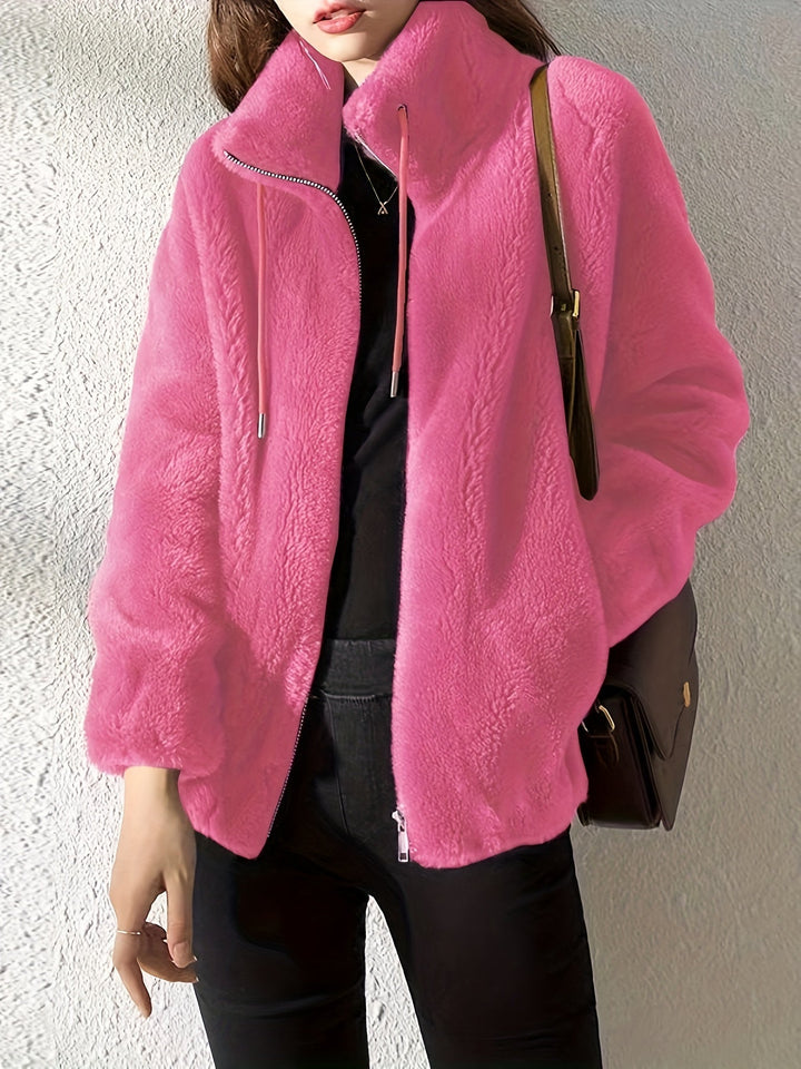 CALENNE | Soft Fleece Zip Jacket