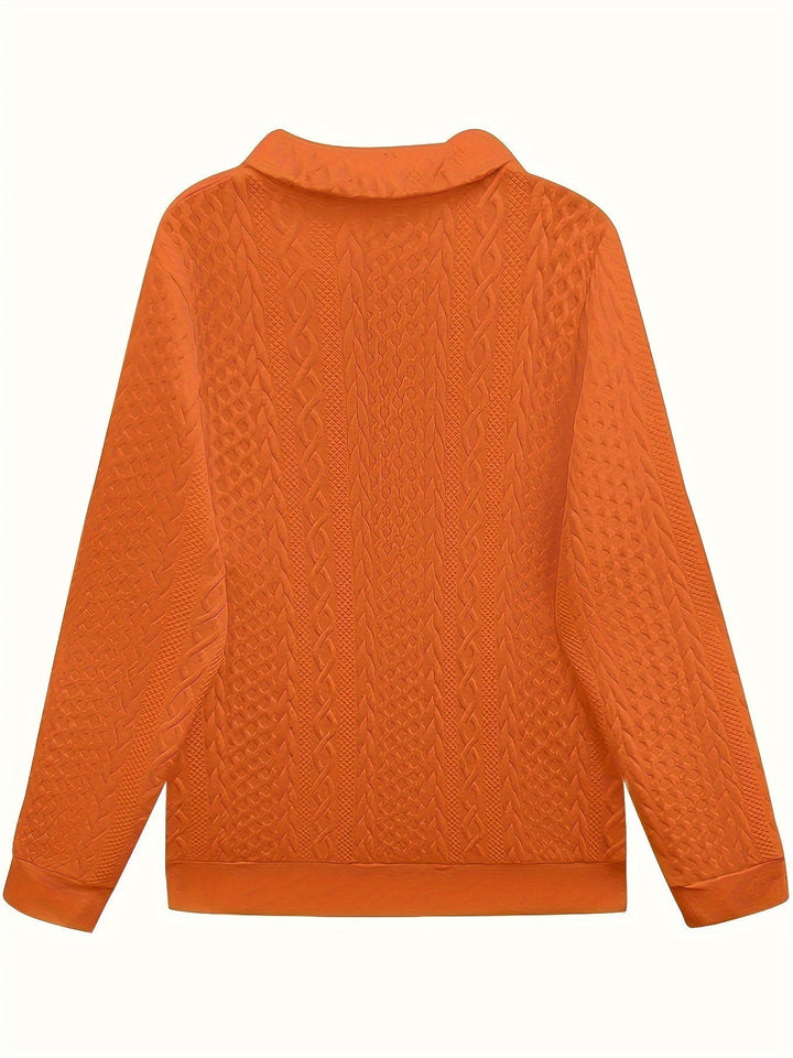 YANNA | Elegant Zip Pocket Sweatshirt