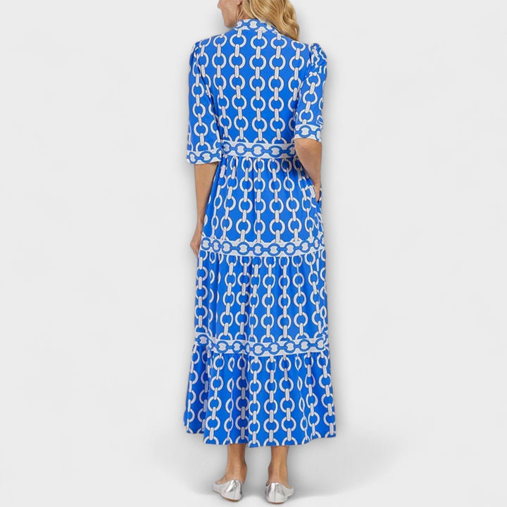 EVONNE | Flowy Midi Dress with Elegant Detail
