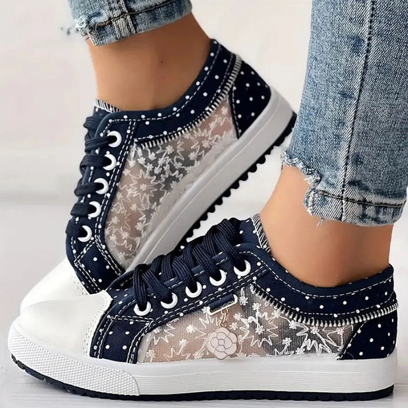 FLORIVIA | Breathable Floral Sneakers