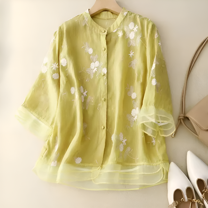 ELIORA | Embroidered Feminine Blouse