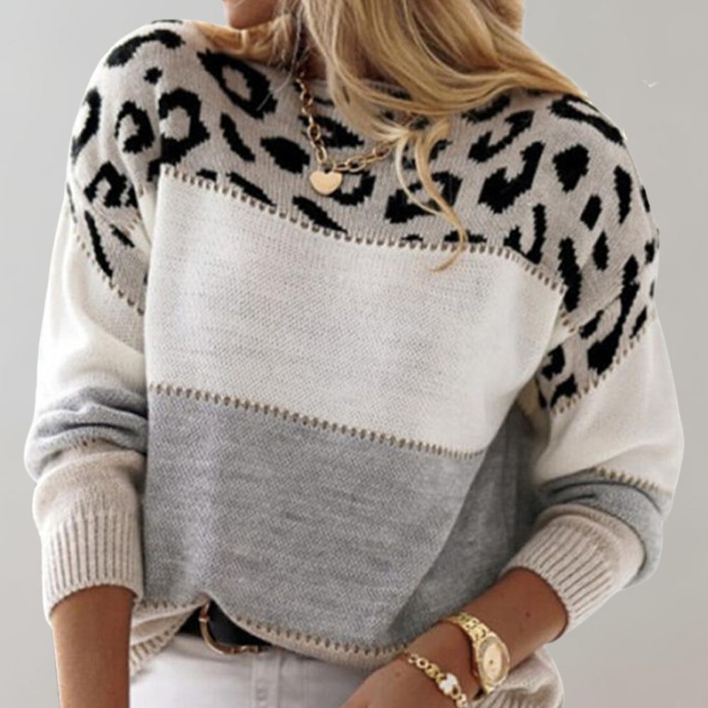 CINDY | Sweater with Knit and Character