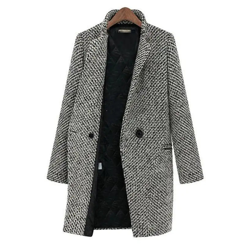 CLARA | Elegant Longline Coat for Chilly Days