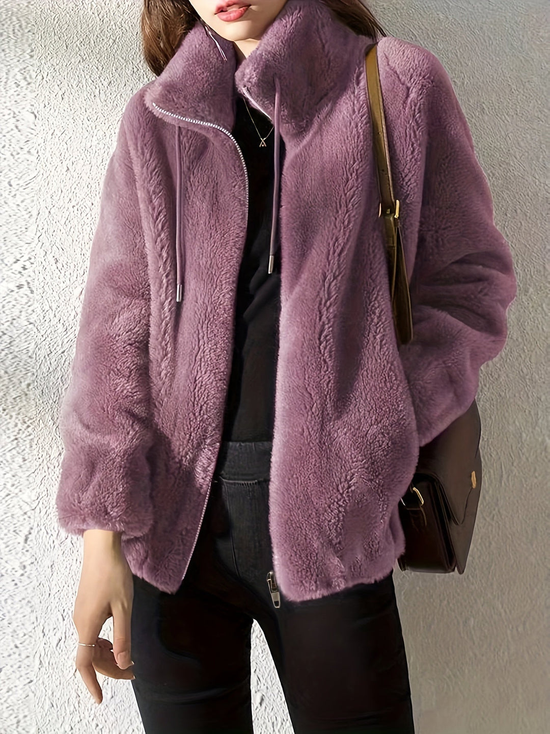 CALENNE | Soft Fleece Zip Jacket