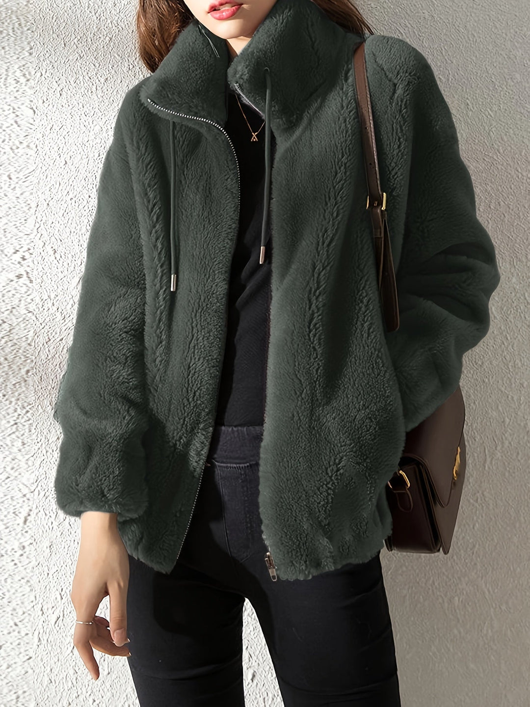 CALENNE | Soft Fleece Zip Jacket