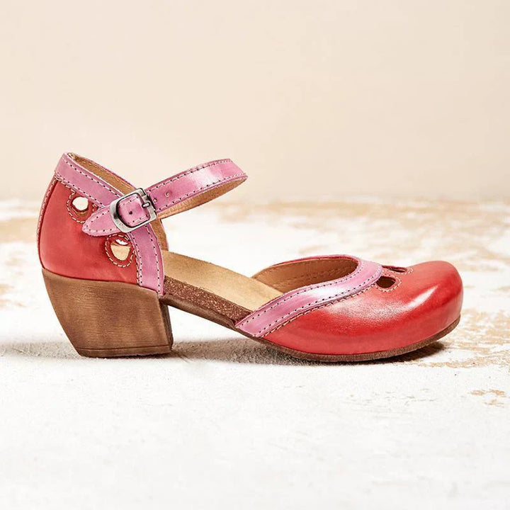 Faye | Comfortable Low-Heeled Sandals