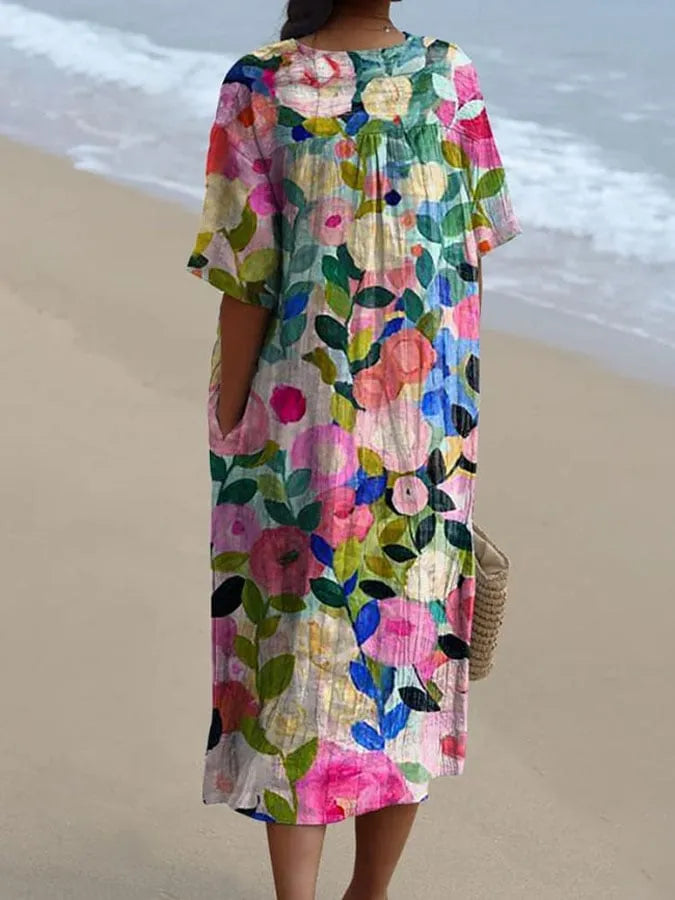 Carina | Colorful Floral Dress