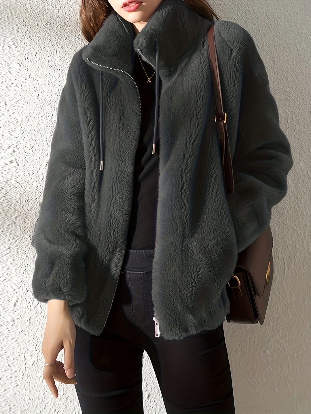 CALENNE | Soft Fleece Zip Jacket