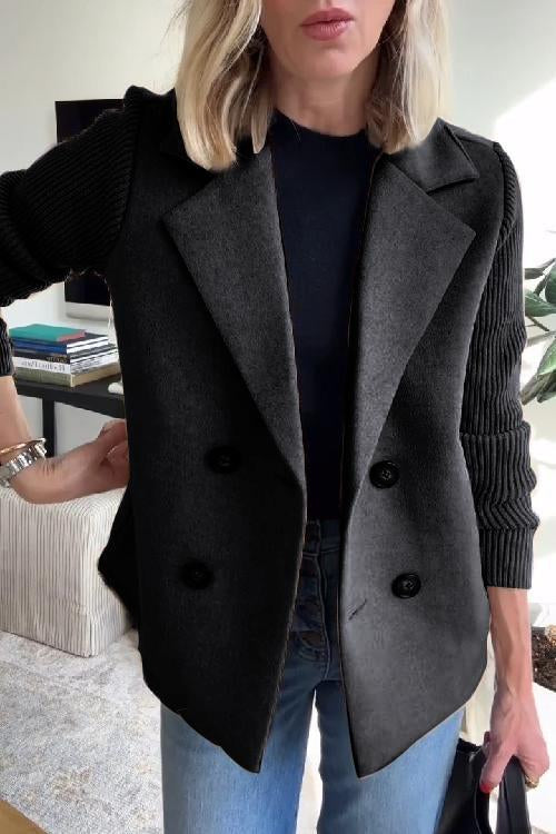 SASHA | Jacket with Knit Sleeves