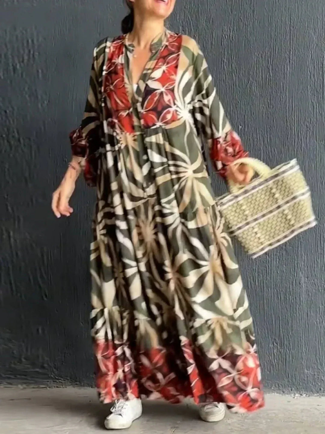 Melle | Loose dress with print